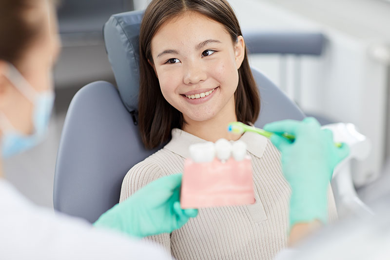 Child Smiling at Dentist | Child Dentist Kalamazoo, MI | Karen Mitchell Dentistry